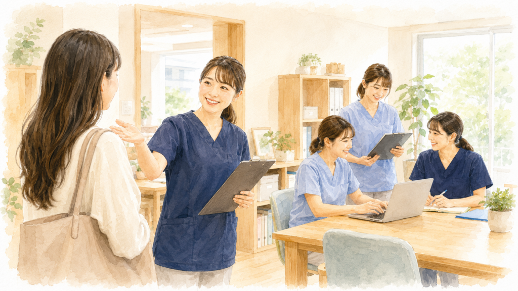 ゆるり訪問看護リハビリステーションで働くスタッフ